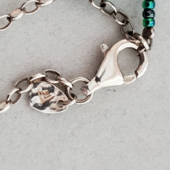 Silpada Sterling Howlite Turquoise Bead Necklace - Picture 13 of 16